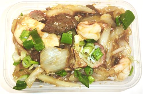 KD3________mix meat & king prawns with onions